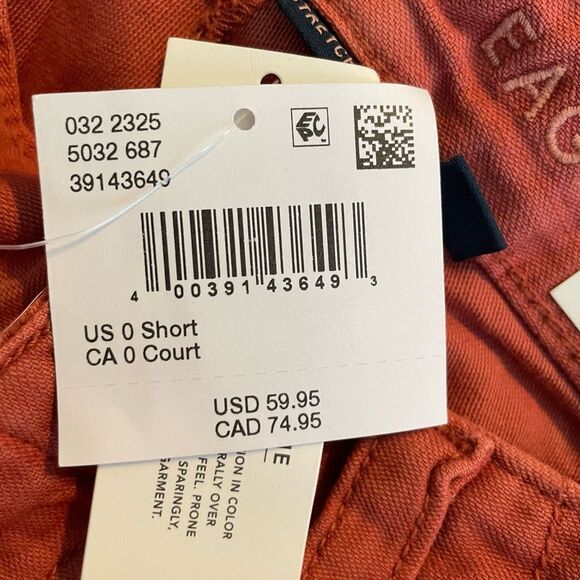 American Eagle AE Stretch Cargo Straight Pant Rust Brown 0 Short - Picture 9 of 12